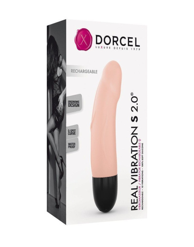 Dorcel Real Vibration S Flesh 2.0 - Вибратор, 12.7х3.5 см - sex-shop.ua